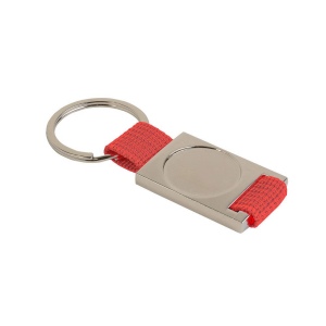 Porte-clés en metal et nylon. Centre à personnaliser avec logo en résin 4