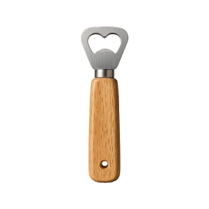 Ouvre-bouteille en métal et bois 3