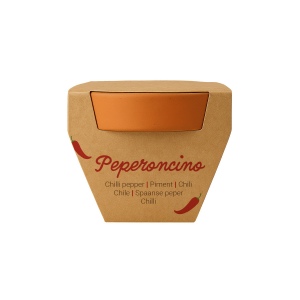 Pot en terre cuite naturelle avec tourbe et capsule biodegradable contenant des graines 15