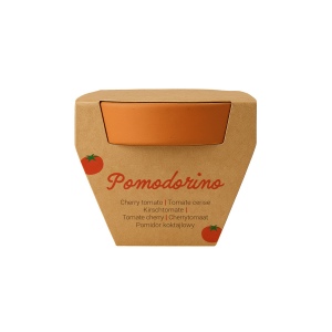 Pot en terre cuite naturelle avec tourbe et capsule biodegradable contenant des graines 19