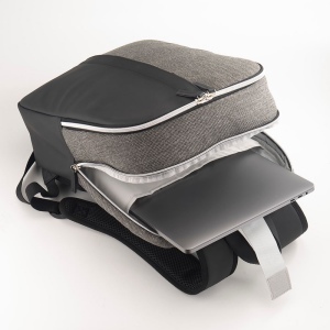 Sac a dos porte PC en simili cuir et polycoton 5