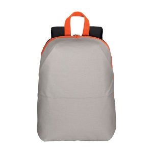 Sac a dos porte PC en Caneva avec insertions en simili cuir a haute visibilite 4