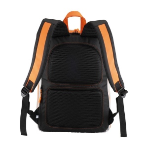Sac a dos porte PC en Caneva avec insertions en simili cuir a haute visibilite 5