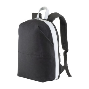 Sac a dos porte PC en Caneva avec insertions en simili cuir a haute visibilite 3