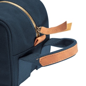 Trousse de beauté en toile recyclée avec poignée latérale 8