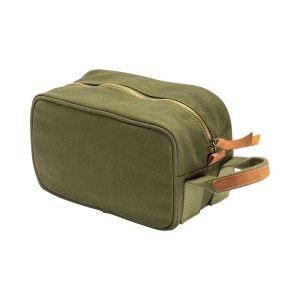 Trousse de beauté en toile recyclée avec poignée latérale 2