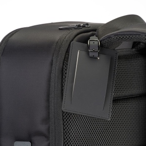 Etiquette de bagage en PU souple. Avec carte intérieure pour le nom et les coordonnées 9