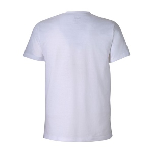 T-shirt unisexe blanc en coton et polyester régénérés de 145 g/m2 3