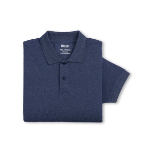 Polo unisexe en coton et polyester régénérés de 200 g/m2 21
