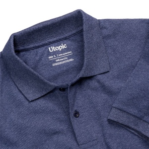 Polo unisexe en coton et polyester régénérés de 200 g/m2 22