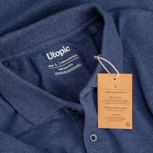 Polo unisexe en coton et polyester régénérés de 200 g/m2 24