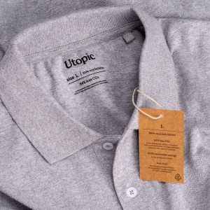 Polo unisexe en coton et polyester régénérés de 200 g/m2 50