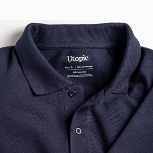 Polo unisexe en coton et polyester régénérés de 200 g/m2 55