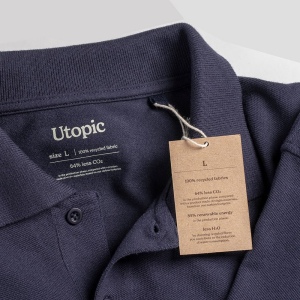 Polo unisexe en coton et polyester régénérés de 200 g/m2 57