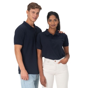 Polo unisexe en coton et polyester régénérés de 200 g/m2 58