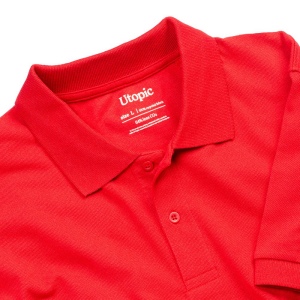 Polo unisexe en coton et polyester régénérés de 200 g/m2 65