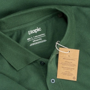 Polo unisexe en coton et polyester régénérés de 200 g/m2 16
