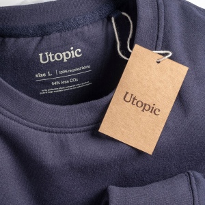 Sweat-shirt unisexe à col rond en coton régénéré et polyester 280 g/m2 20