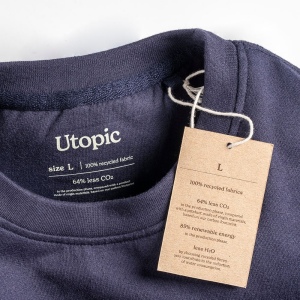 Sweat-shirt unisexe à col rond en coton régénéré et polyester 280 g/m2 21