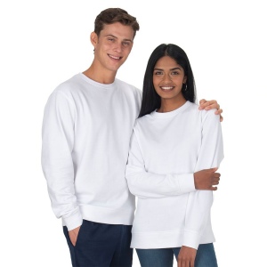 Sweat-shirt unisexe à col rond en coton régénéré et polyester 280 g/m2 22