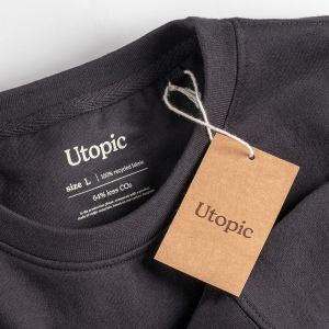 Sweat-shirt unisexe à col rond en coton régénéré et polyester 280 g/m2 27