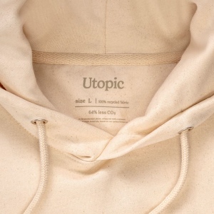 Sweat avec capuche 100% tissu régénéré 22