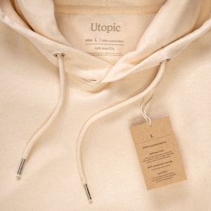 Sweat avec capuche 100% tissu régénéré 24