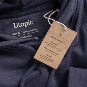 Sweat avec capuche 100% tissu régénéré 56