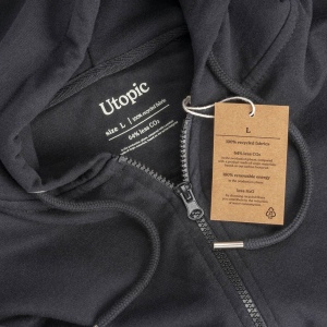 Tissu 100 régénéré. Sweat-shirt unisexe à capuche 40