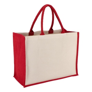 Jute-Cotton Sac fourre-tout 42,5 x 19 x 32cm 320g/m² 4