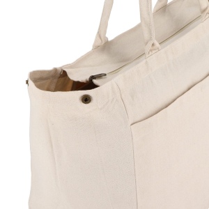 Sac fourre-tout en coton avec fermeture éclair 39 x 24 x 34cm 320g/m². 3