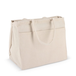 Sac fourre-tout en coton avec fermeture éclair 39 x 24 x 34cm 320g/m². 8