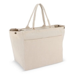 Sac fourre-tout en coton avec fermeture éclair 39 x 24 x 34cm 320g/m². 2