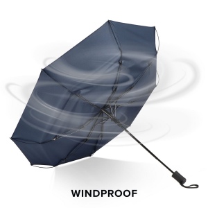 Daintree 190T Pongee 21.5" Parapluie pliable coupe-vent Auto open 26