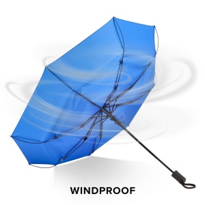 Daintree 190T Pongee 21.5" Parapluie pliable coupe-vent Auto open 29