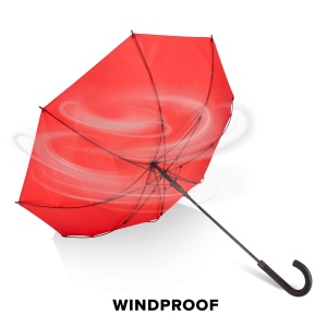 Verdure 190T Pongee 23" Parapluie à crochet coupe-vent Ouverture automatique 37