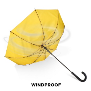 Verdure 190T Pongee 23" Parapluie à crochet coupe-vent Ouverture automatique 57