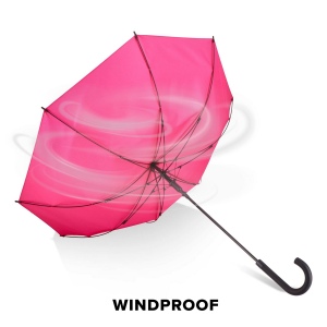 Verdure 190T Pongee 23" Parapluie à crochet coupe-vent Ouverture automatique 64