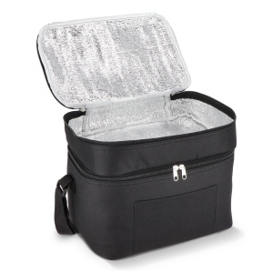 R-PET 600D Sac isotherme à double compartiment 30 x 20 x 25cm 12L 14