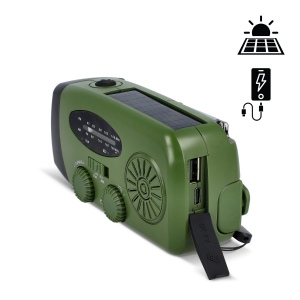 SafeSound Radio d'urgence solaire avec manivelle 20