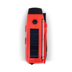 SafeSound Radio d'urgence solaire avec manivelle 12