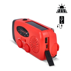 SafeSound Radio d'urgence solaire avec manivelle 13