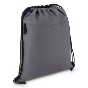 Sac à cordon en R-PET 600D enduit PU, dimensions 33 x 42 cm 5