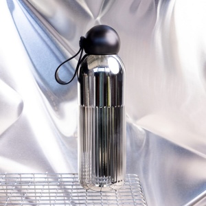 Sagaform Bouteille en acier Tekla chromé (recyclé) 500 ml 3