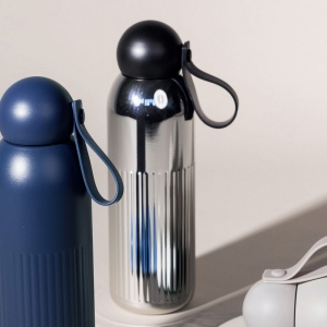 Sagaform Bouteille en acier Tekla chromé (recyclé) 500 ml 7