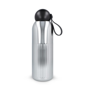 Sagaform Bouteille en acier Tekla chromé (recyclé) 500 ml 2