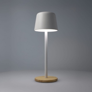 Lampe de table Solis à intensité variable avec pied en bambou 4