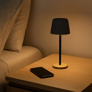 Lampe de table Solis à intensité variable avec pied en bambou 17