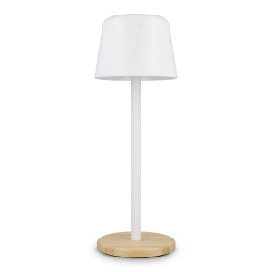 Lampe de table Solis à intensité variable avec pied en bambou 6
