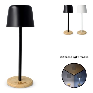 Lampe de table Solis à intensité variable avec pied en bambou
